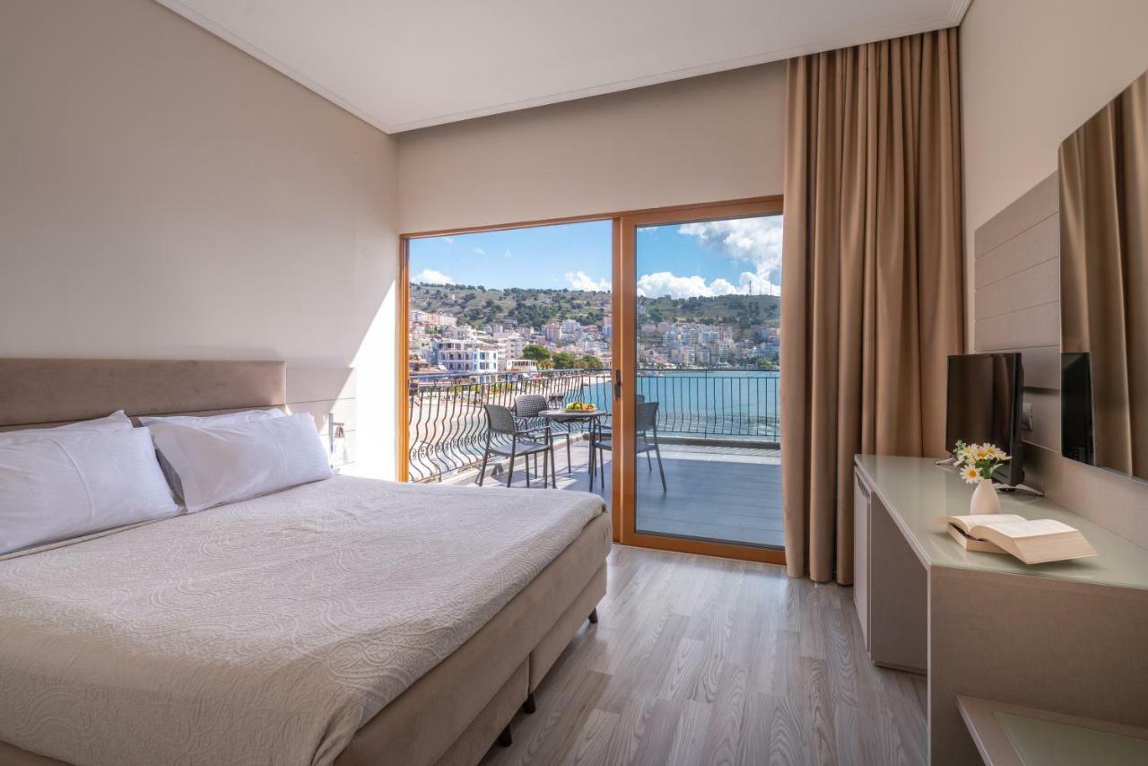 Palma City Hotel Sarande Bagian luar foto